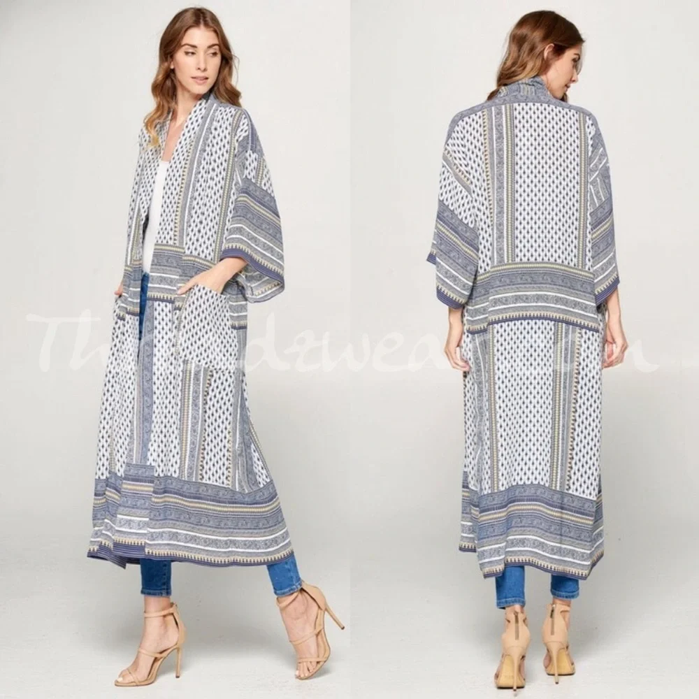 HP Blue and white mixed print Kim… - Picture 3 of 7